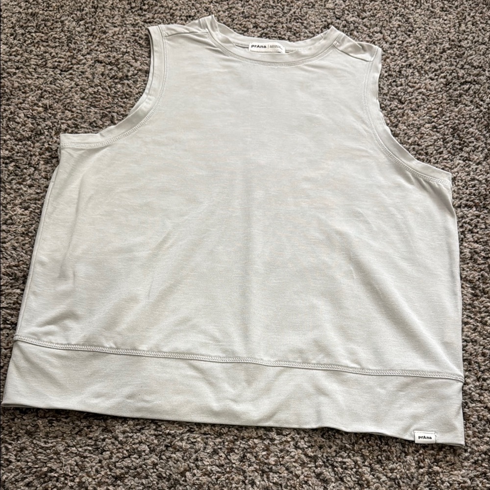 Prana brand Sleeveless Top in Light Gray, small